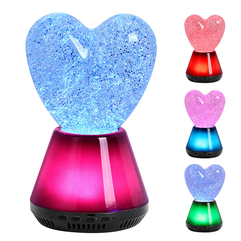 ການຄວບຄຸມ Bluetooth led glitter ແສງກາງຄືນຫົວໃຈ